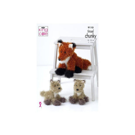 King Cole Tinsel Fox Knitting Pattern 9110