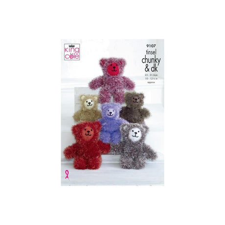 King Cole Tinsel Bear Knitting Pattern 9107