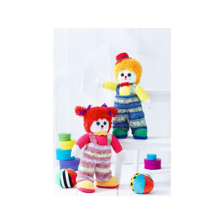 King Cole Toy Clown Knitting Pattern 9127