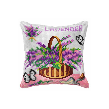 Lavender Cross Stitch Cushion Kit