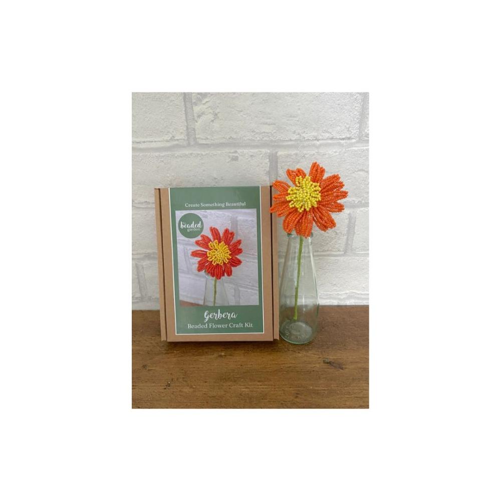 Orange Gerbera Beaded Flower Kit