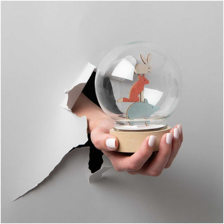 Empty Snow Globe Craft Idea