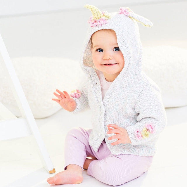 Stylecraft Kids Unicorn Jacket Knitting Pattern 9996