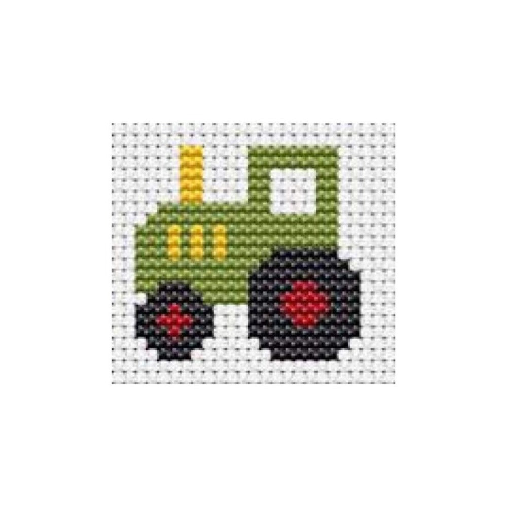 Fat Cat Tractor Easy Peasy Cross Stitch Kit