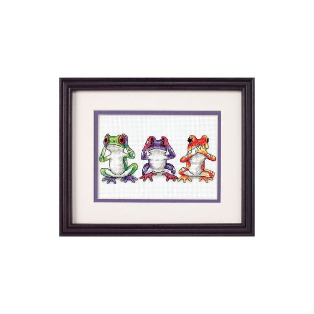 Tree Frog Trio Cross Stitch Kit