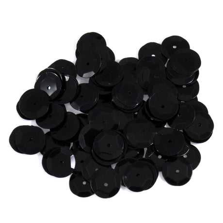 Trimits Black Sequins 10 mm