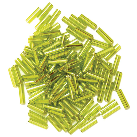 Trimits Bugle Beads Lime