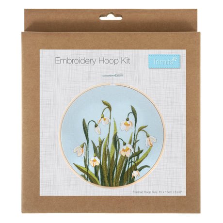 Trimits Embroidery Hoop Kit Snowdrops