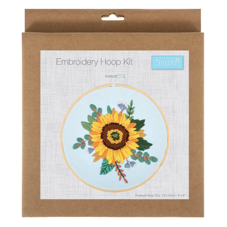 Trimits Embroidery Hoop Kit Sunflower