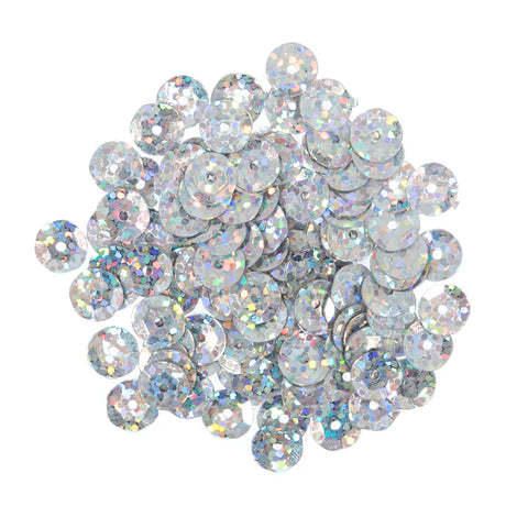 Trimits Holographic Sequin 8 mm Silver