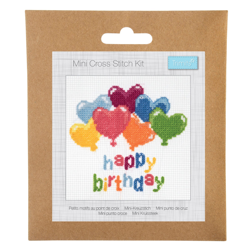 Trimits Mini Cross Stitch Kit Balloons