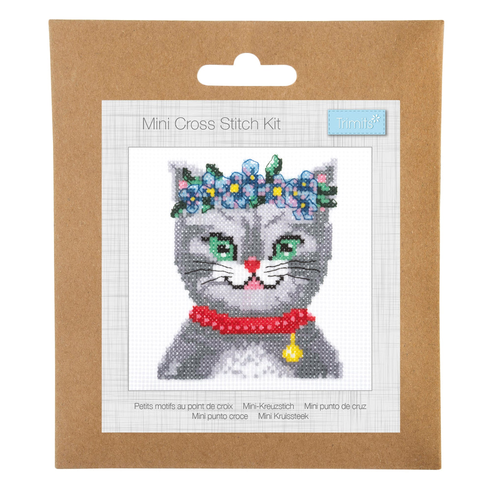 Trimits Mini Cross Stitch Kit Meow