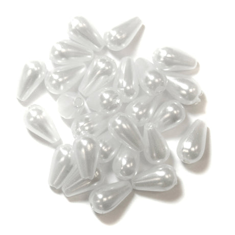 Trimits Pearl Drop Beads White