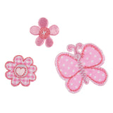 Trimits Pink Butterfly and Flowers Motif