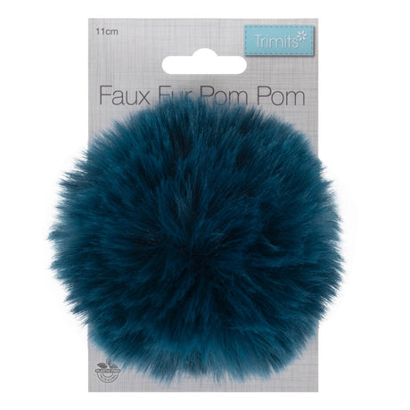 Trimits Faux Fur Pom Pom Teal