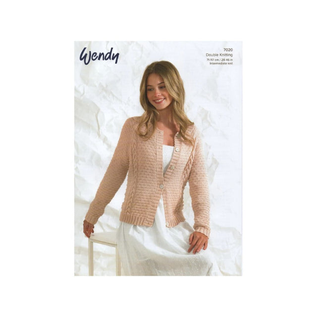 Wendy Cardigan Double Knit Pattern 7020