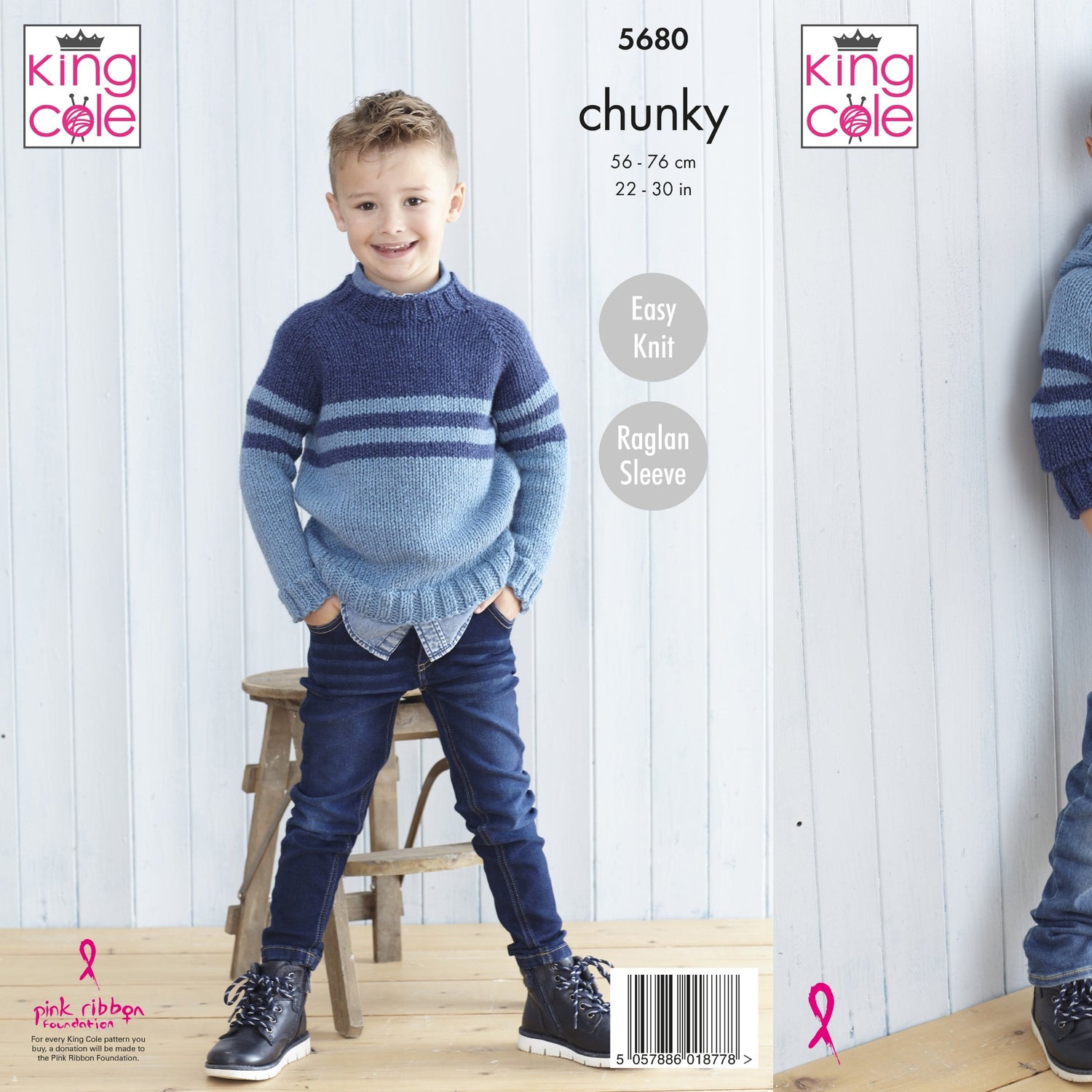 King Cole Kids Chunky Knitting Pattern 5680 – Wool n Stuff