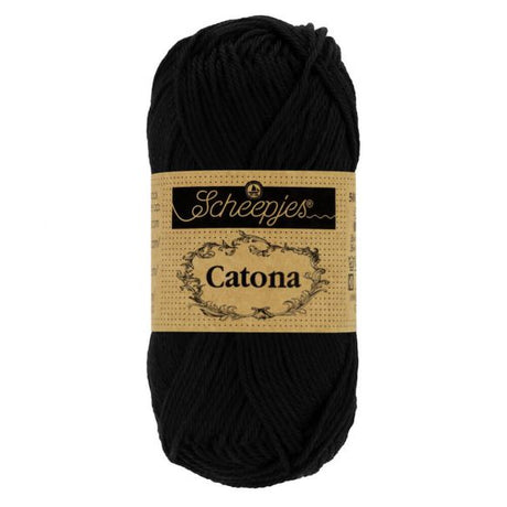 Scheepjes Catona Jet Black