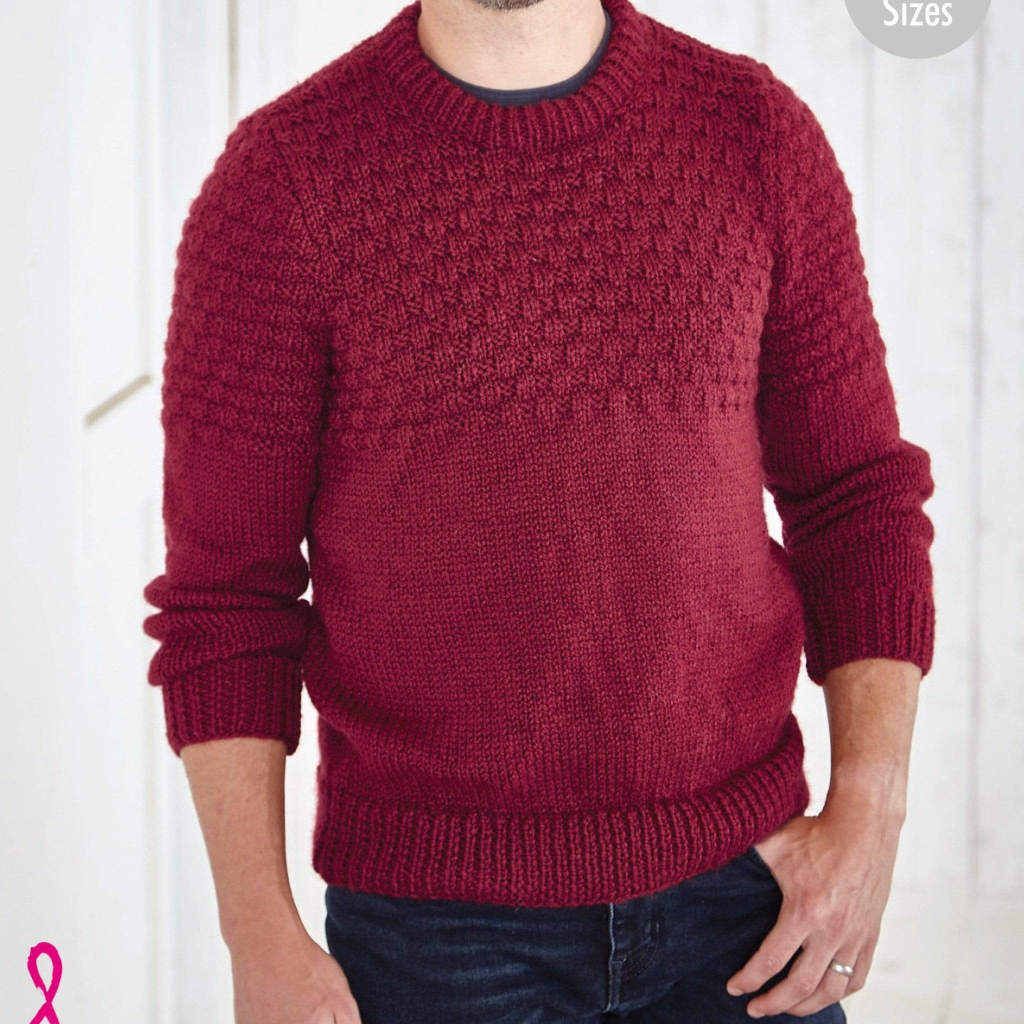 Mens pullover clearance sweater knitting pattern