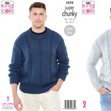 King Cole Mens Chunky Knitting Pattern 5820 – Wool n Stuff