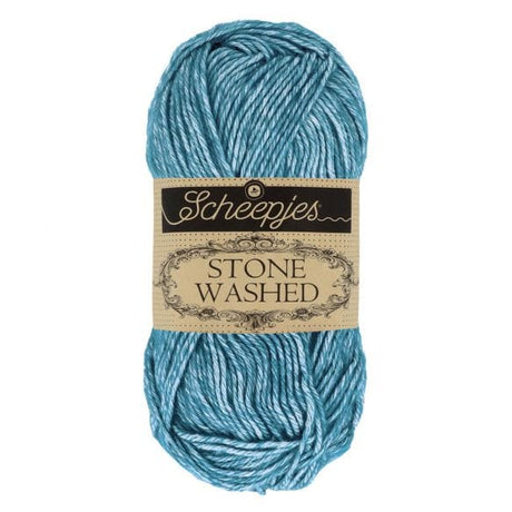 Scheepjes Yarn Blue Apatite (805) Scheepjes Stone Washed Yarn