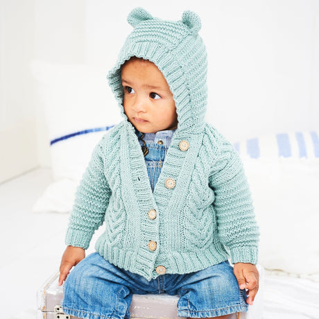 Stylecraft Patterns Stylecraft Kids Cabled Jacket DK Knitting Pattern 9605