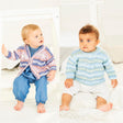 Stylecraft Patterns Stylecraft Kids Cardigan and Sweater DK Knitting Pattern 9843