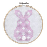 Trimits Craft Bunny Trimits Bunny Cross Stitch Hoop Kit