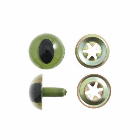 Trimits Haberdashery Cats Eyes 18 mm Pack of 2 (CB029) Safety Eyes for Toy Making