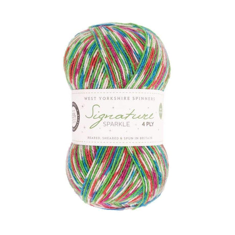 West Yorkshire Spinners Yarn Fairy Lights Sparkle (905) West Yorkshire Spinners Signature 4 Ply Christmas Sock Yarn